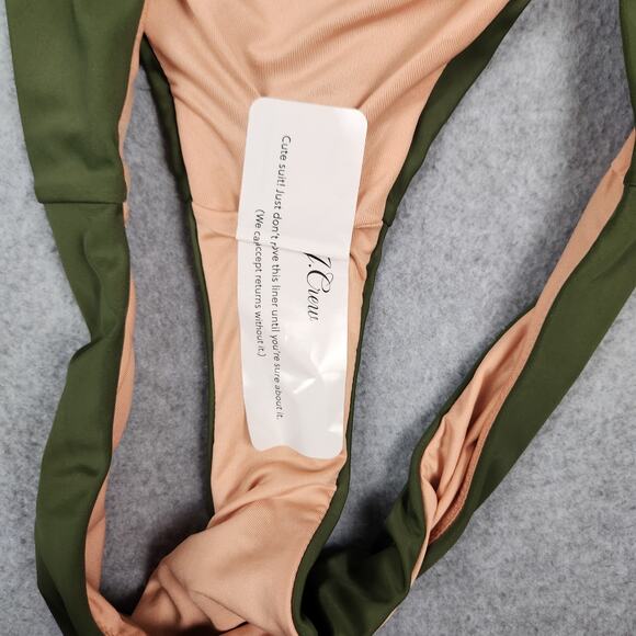 NWT J. Crew Bikini Bottom Size Large Green - Picture 3 of 11